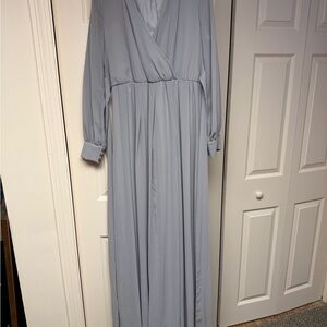 Baltic Born Light Gray Long Sleeve Dress